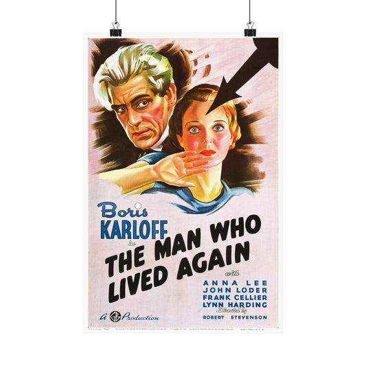 THE MAN WHO LIVED AGAIN 1936 - Paper Movie Poster-12″ x 18″-The Sticker Space