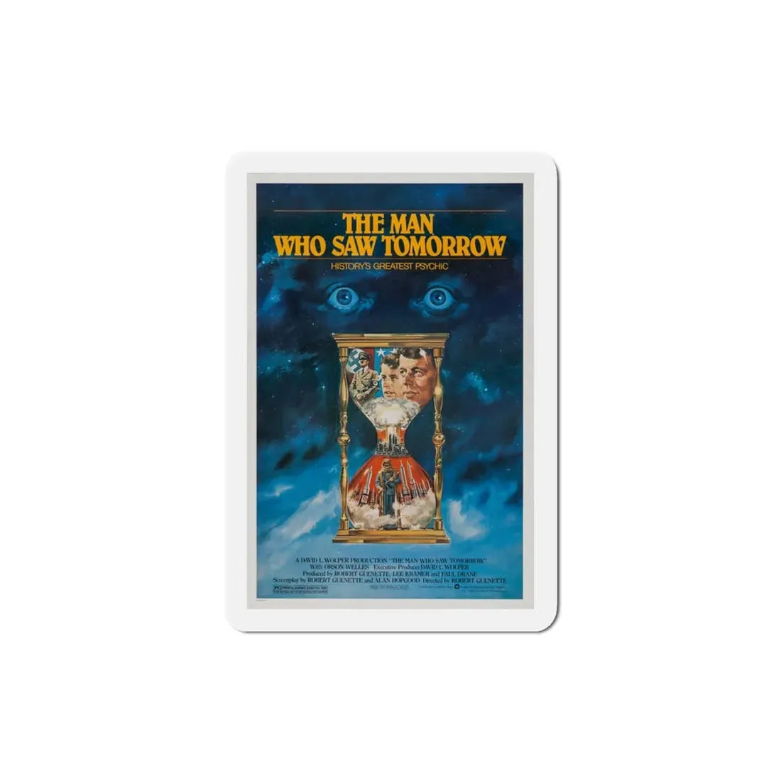 The Man Who Saw Tomorrow 1981 Movie Poster Refrigerator Magnet 3 Inch - The Sticker Space