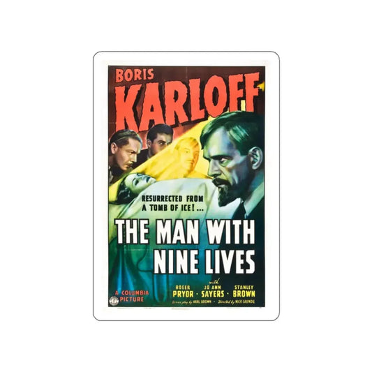 THE MAN WITH NINE LIVES 1940 Movie Poster STICKER Vinyl Die-Cut Decal 2 Inch - The Sticker Space