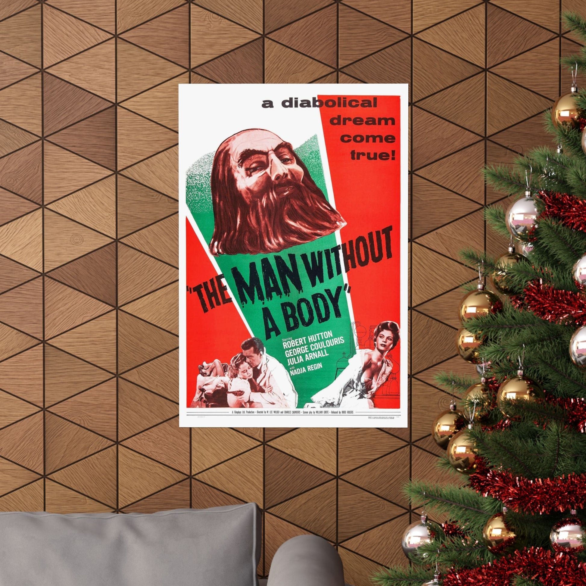 THE MAN WITHOUT A BODY 1957 - Paper Movie Poster-The Sticker Space