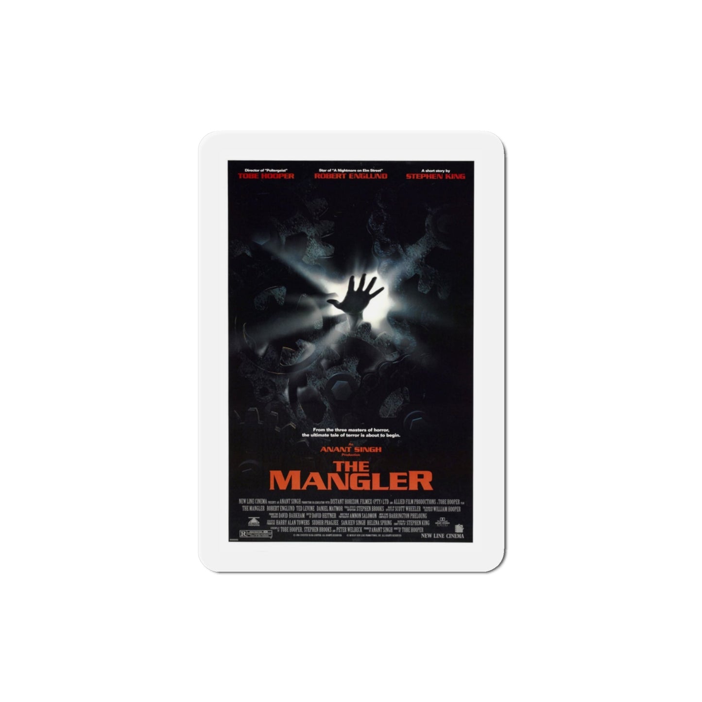 The Mangler 1995 Movie Poster Die-Cut Magnet-3" x 3"-The Sticker Space
