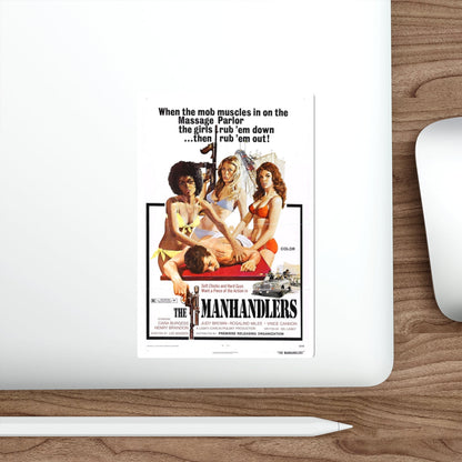 THE MANHANDLERS 1974 Movie Poster STICKER Vinyl Die-Cut Decal-The Sticker Space