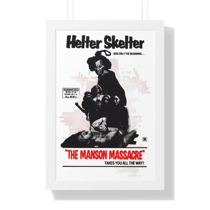 THE MANSON MASSACRE (THE CULT) 1971 - Framed Movie Poster-16″ x 24″-The Sticker Space