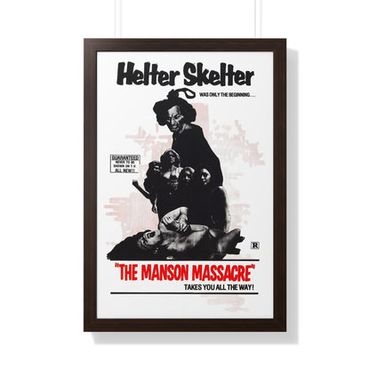 THE MANSON MASSACRE (THE CULT) 1971 - Framed Movie Poster-20" x 30"-The Sticker Space