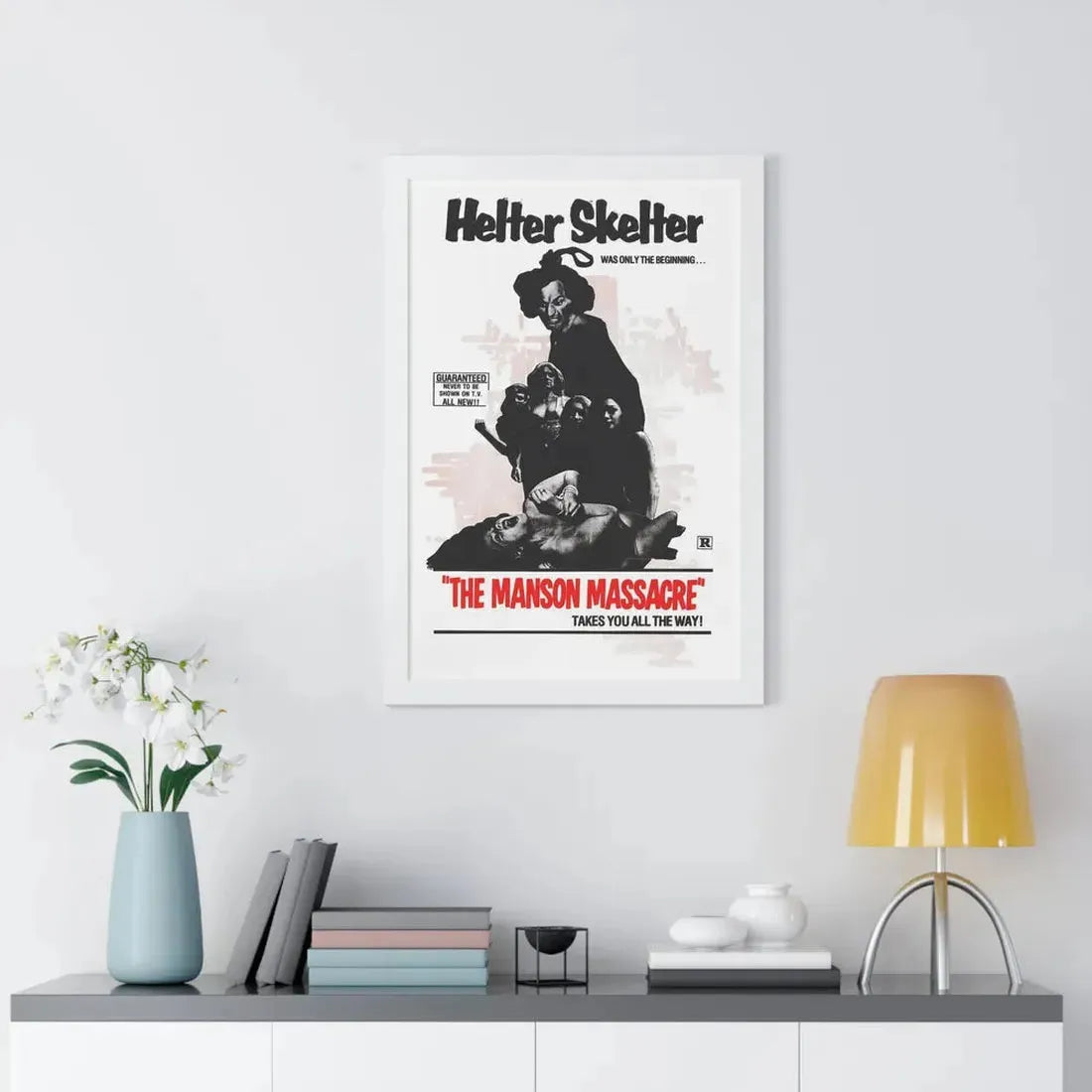 THE MANSON MASSACRE (THE CULT) 1971 - Framed Movie Poster - The Sticker Space