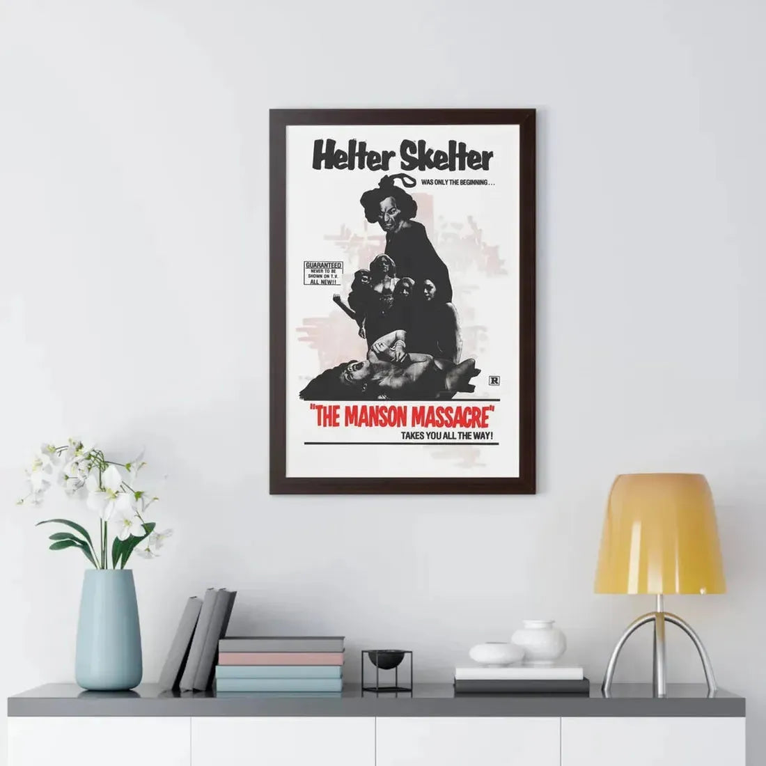 THE MANSON MASSACRE (THE CULT) 1971 - Framed Movie Poster - The Sticker Space