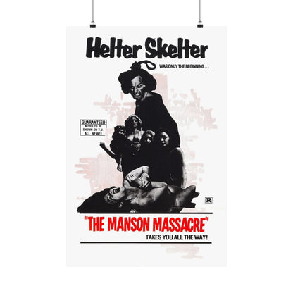 THE MANSON MASSACRE (THE CULT) 1971 - Paper Movie Poster-20″ x 30″-The Sticker Space