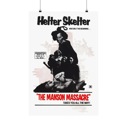 THE MANSON MASSACRE (THE CULT) 1971 - Paper Movie Poster 20″ x 30″ Matte - The Sticker Space