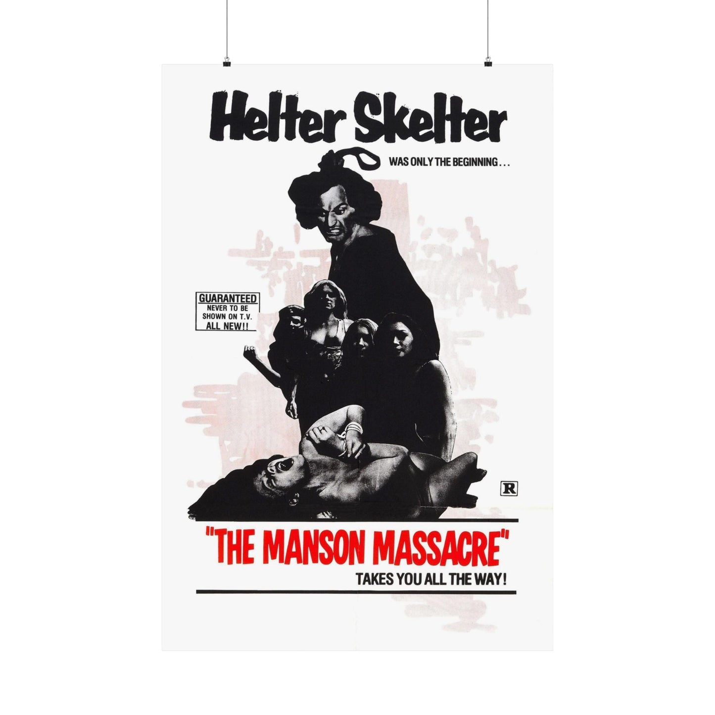 THE MANSON MASSACRE (THE CULT) 1971 - Paper Movie Poster-36" x 54"-The Sticker Space