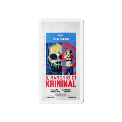 THE MARK OF KRIMINAL (ITALIAN) 1968 Movie Poster - Refrigerator Magnet-3" x 3"-The Sticker Space