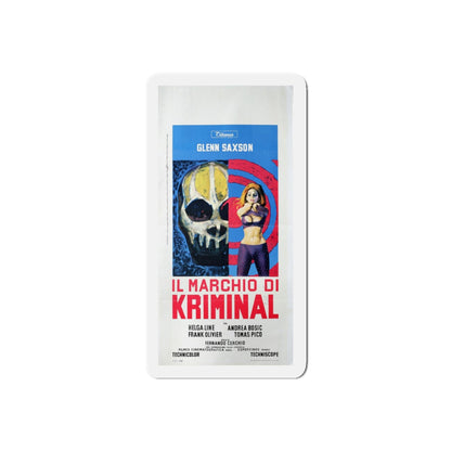 THE MARK OF KRIMINAL (ITALIAN) 1968 Movie Poster - Refrigerator Magnet-5" x 5"-The Sticker Space