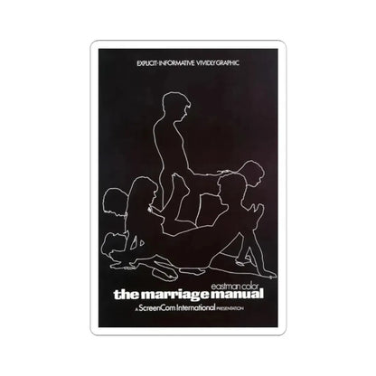 THE MARRIAGE MANUAL 1970 Movie Poster - STICKER Vinyl Kiss-Cut Decal 2 Inch White - The Sticker Space