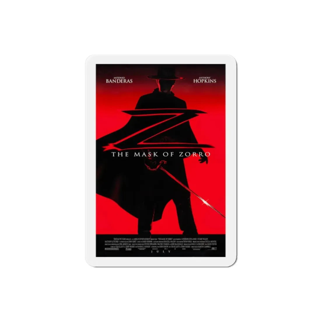 The Mask of Zorro 1998 Movie Poster Refrigerator Magnet 2 Inch - The Sticker Space