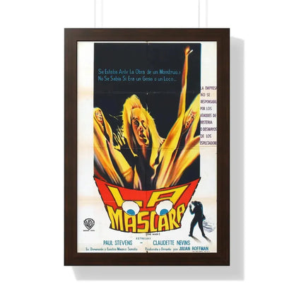 THE MASK (SPANISH) 1961 - Framed Movie Poster 16″ x 24″ Walnut - The Sticker Space