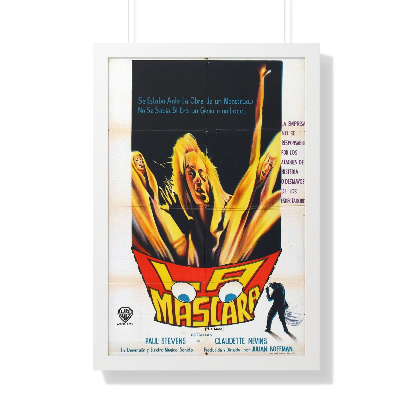 THE MASK (SPANISH) 1961 - Framed Movie Poster-20" x 30"-The Sticker Space