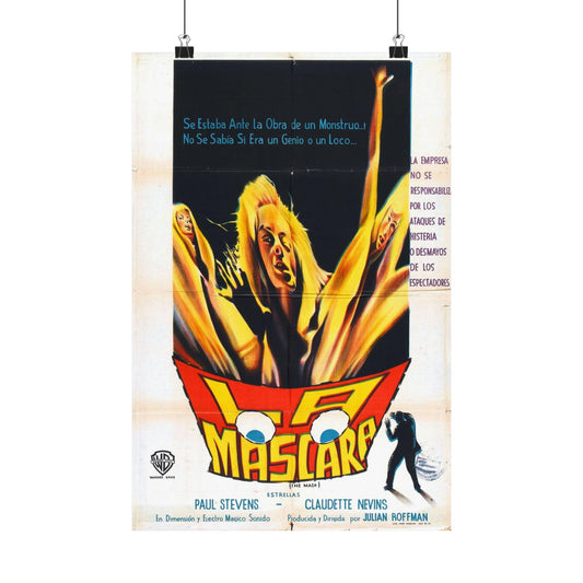 THE MASK (SPANISH) 1961 - Paper Movie Poster-12″ x 18″-The Sticker Space