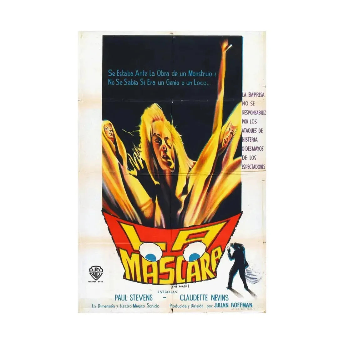 THE MASK (SPANISH) 1961 - Paper Movie Poster - The Sticker Space