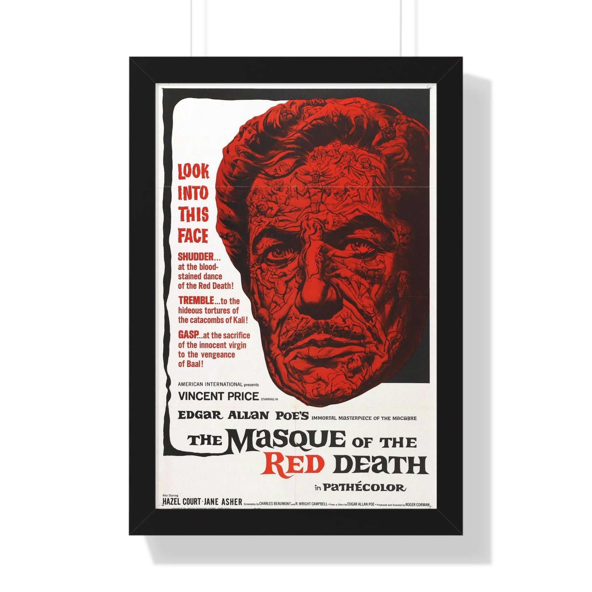 THE MASQUE OF THE RED DEATH 1964 - Framed Movie Poster-16″ x 24″-The Sticker Space