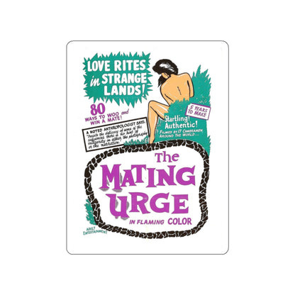 THE MATING URGE 1959 Movie Poster STICKER Vinyl Die-Cut Decal-White-The Sticker Space