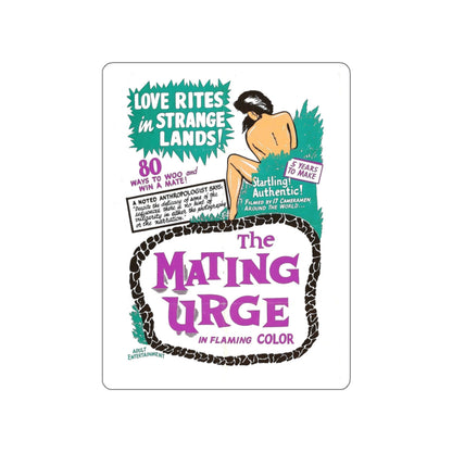 THE MATING URGE 1959 Movie Poster STICKER Vinyl Die-Cut Decal-White-The Sticker Space