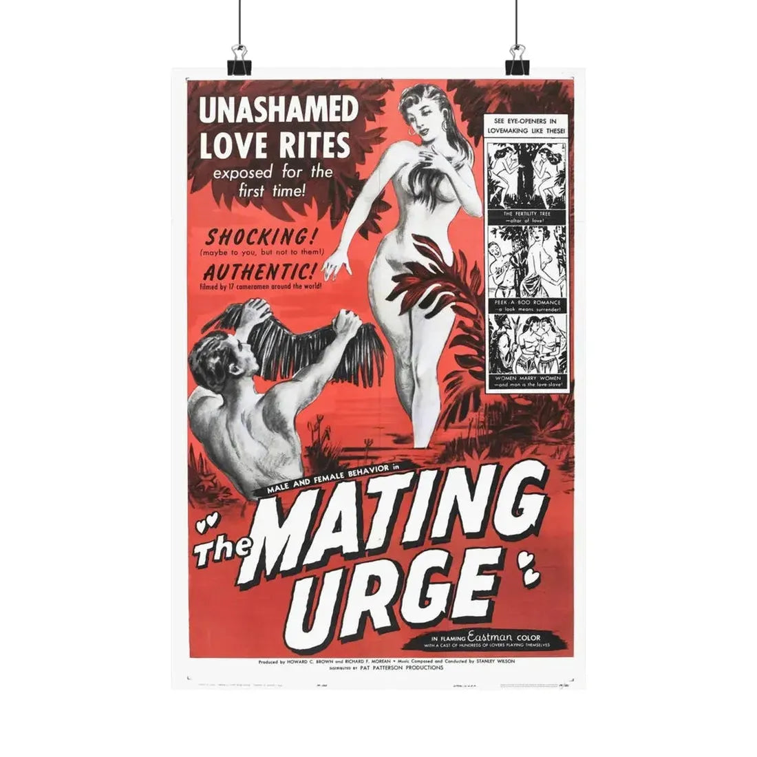 THE MATING URGE (2) 1959 - Paper Movie Poster 12″ x 18″ Matte - The Sticker Space