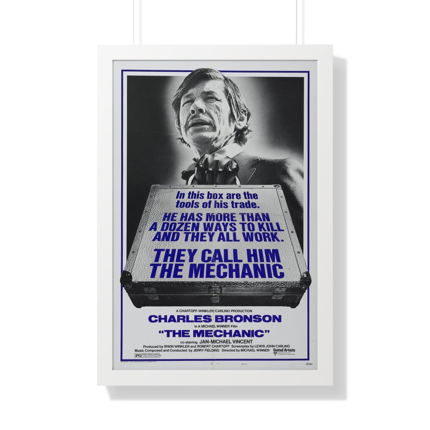 THE MECHANIC 1972 - Framed Movie Poster-20" x 30"-The Sticker Space