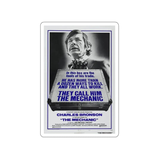 THE MECHANIC 1972 Movie Poster STICKER Vinyl Die-Cut Decal 2 Inch - The Sticker Space