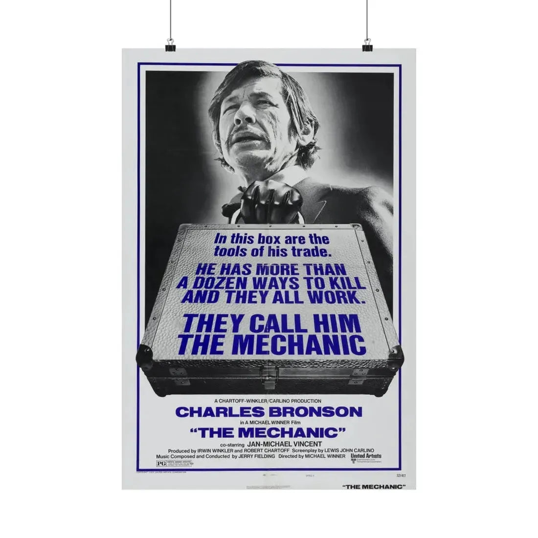 THE MECHANIC 1972 - Paper Movie Poster 20″ x 30″ Matte - The Sticker Space