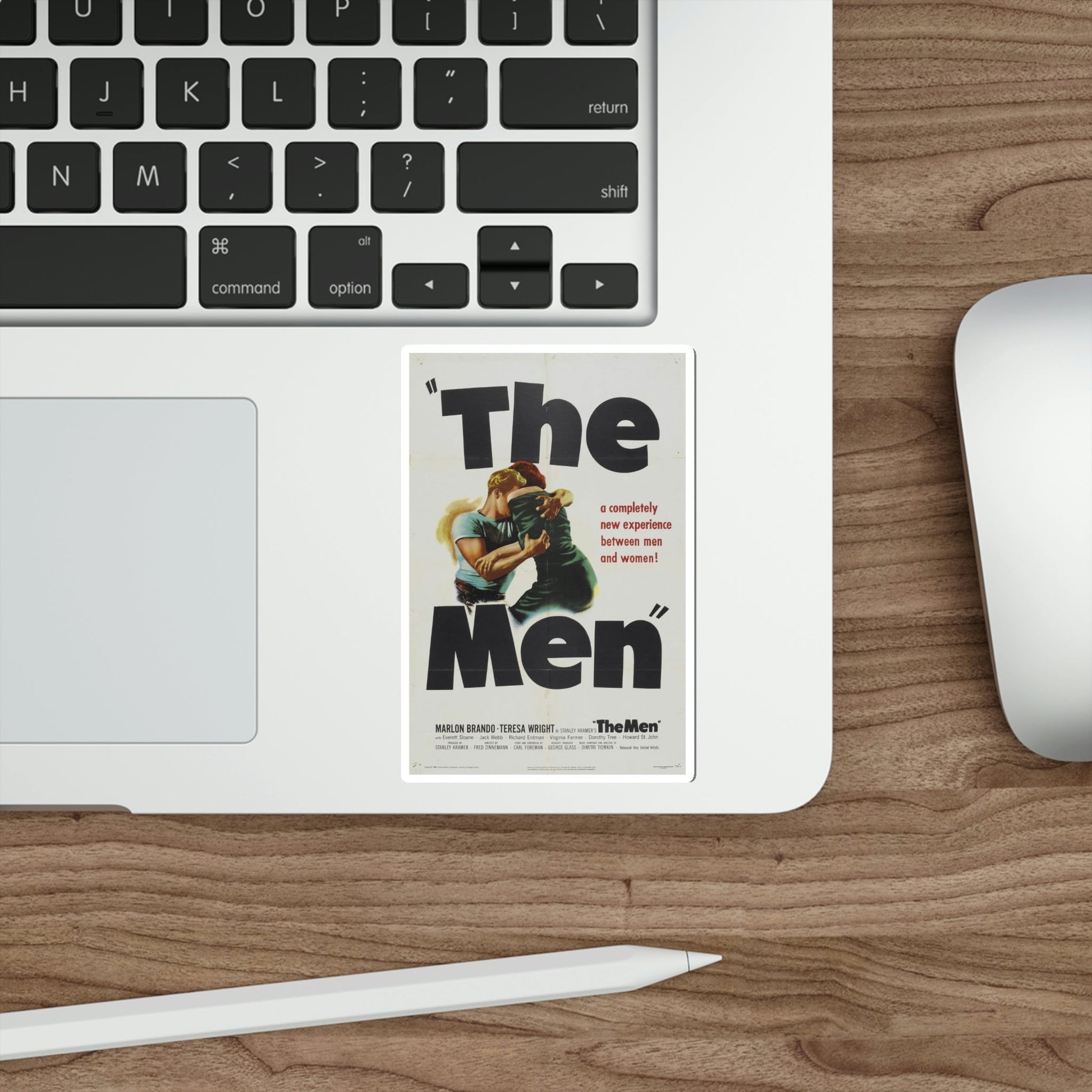 The Men 1950 Movie Poster STICKER Vinyl Die-Cut Decal-The Sticker Space