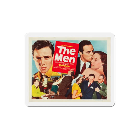 The Men 1950 v2 Movie Poster Refrigerator Magnet 2 Inch - The Sticker Space