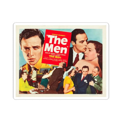 The Men 1950 v2 Movie Poster - STICKER Vinyl Kiss-Cut Decal 2 Inch White - The Sticker Space