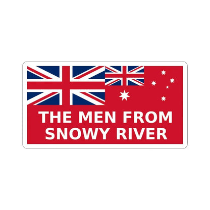 The Men From Snowy River flag (Australia) STICKER Vinyl Kiss-Cut Decal 4 Inch White - The Sticker Space