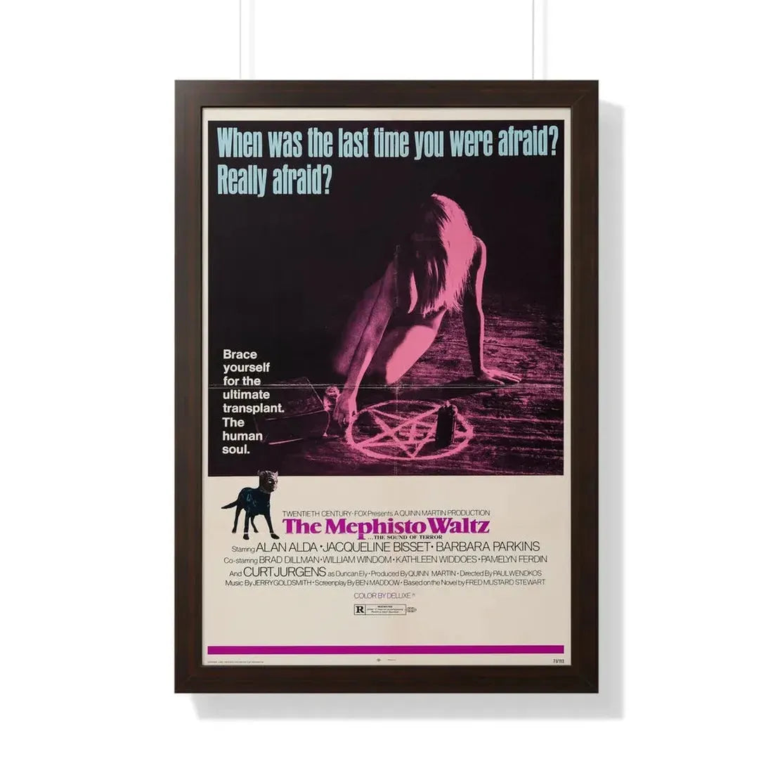 THE MEPHISTO WALTZ 1971 - Framed Movie Poster 20" x 30" Walnut - The Sticker Space