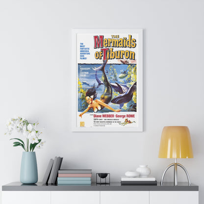 THE MERMAIDS OF TIBURON 1962 - Framed Movie Poster-The Sticker Space