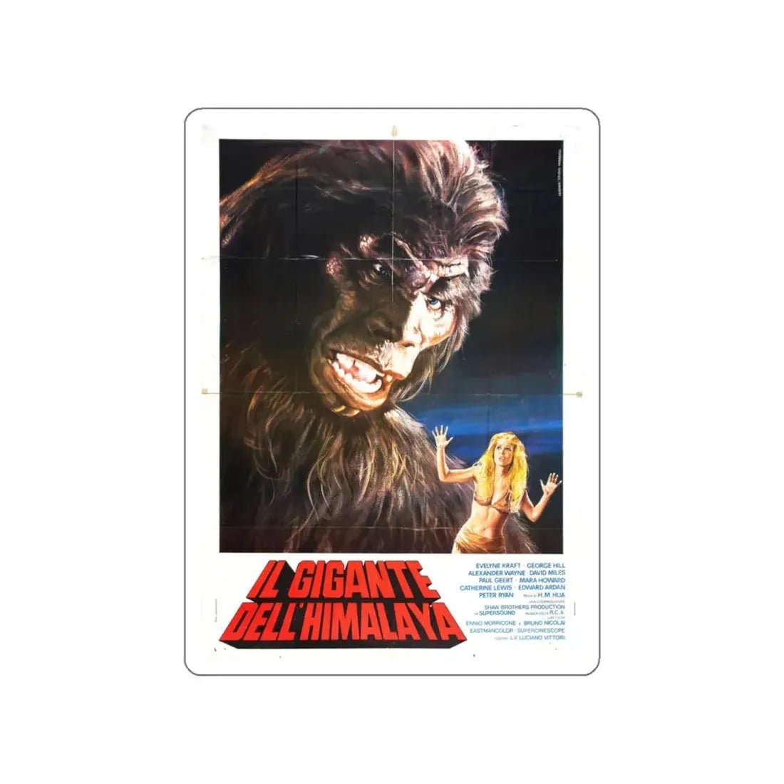 THE MIGHTY PEKING MAN 1977 Movie Poster STICKER Vinyl Die-Cut Decal 5 Inch - The Sticker Space