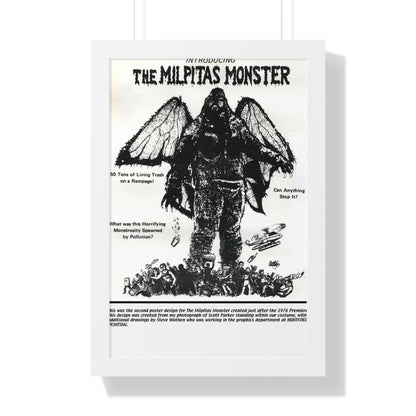 THE MILPITAS MONSTER 1976 - Framed Movie Poster-16″ x 24″-The Sticker Space