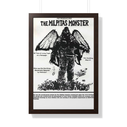 THE MILPITAS MONSTER 1976 - Framed Movie Poster-20" x 30"-The Sticker Space