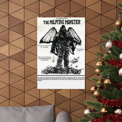 THE MILPITAS MONSTER 1976 - Paper Movie Poster-The Sticker Space