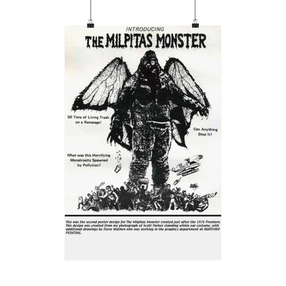 THE MILPITAS MONSTER 1976 - Paper Movie Poster-16″ x 24″-The Sticker Space