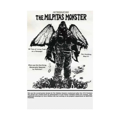 THE MILPITAS MONSTER 1976 - Paper Movie Poster - The Sticker Space