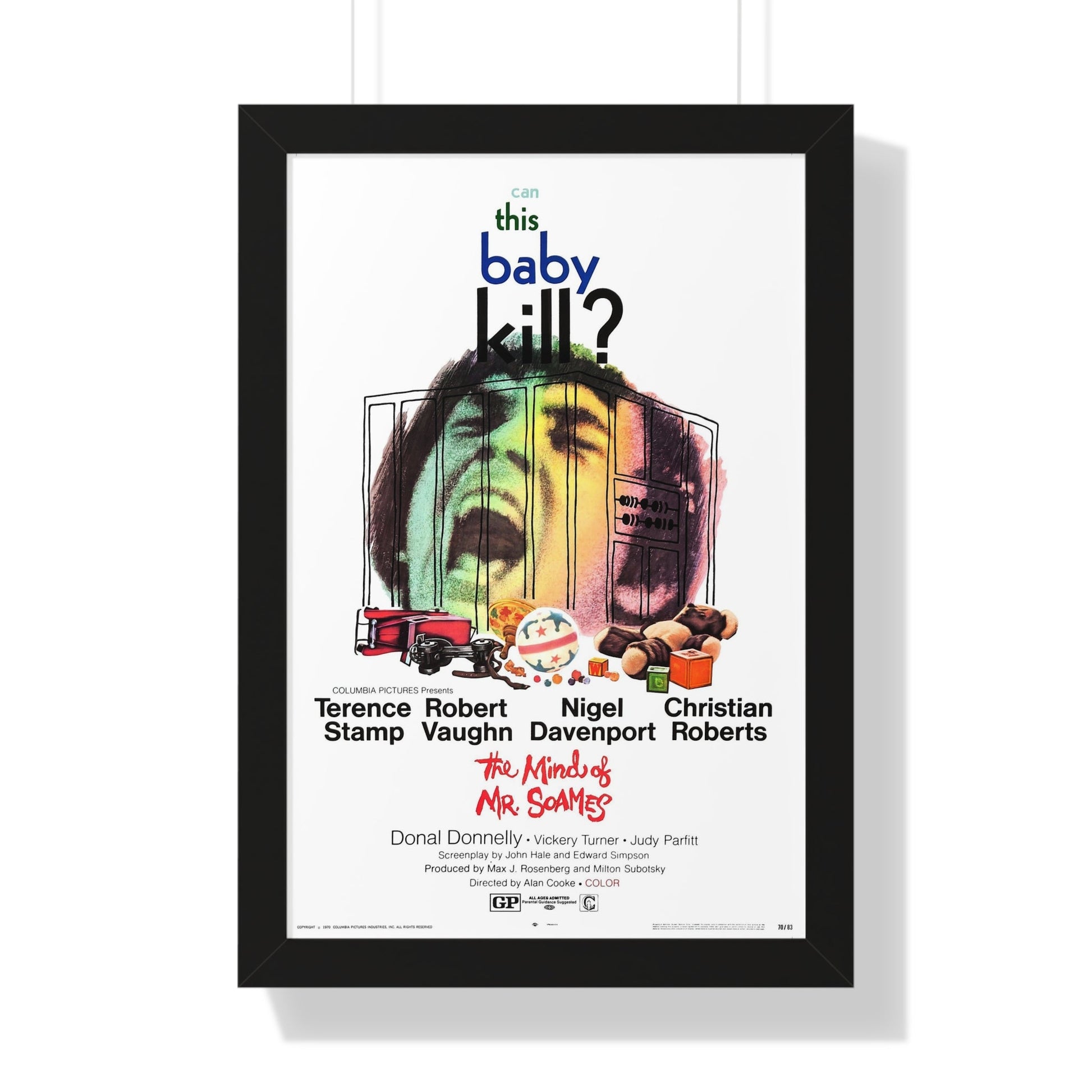 THE MIND OF MR SOAMES 1970 - Framed Movie Poster-16″ x 24″-The Sticker Space