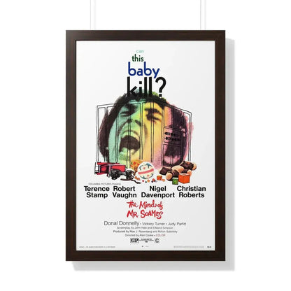 THE MIND OF MR  SOAMES 1970 - Framed Movie Poster 20" x 30" Walnut - The Sticker Space