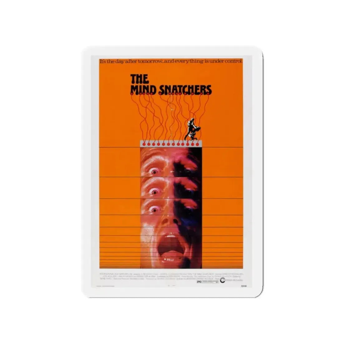 THE MIND SNATCHERS 1972 Movie Poster - Refrigerator Magnet 2 Inch Die-Cut - The Sticker Space