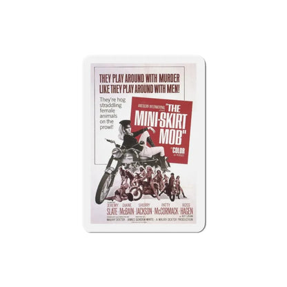 The Mini Skirt Mob 1968 Movie Poster Refrigerator Magnet 3 Inch - The Sticker Space