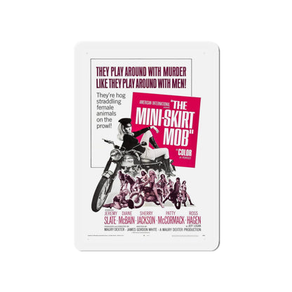 THE MINISKIRT MOB 1968 Movie Poster - Refrigerator Magnet-4" x 4"-The Sticker Space