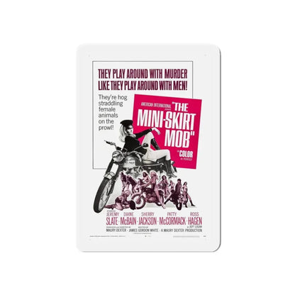 THE MINISKIRT MOB 1968 Movie Poster - Refrigerator Magnet 5 Inch Die-Cut - The Sticker Space