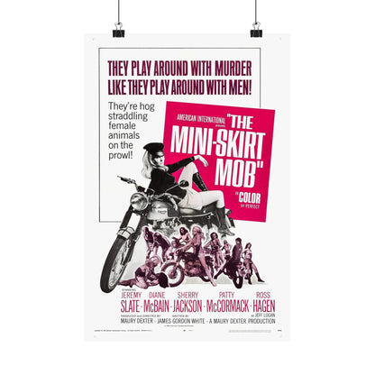 THE MINISKIRT MOB 1968 - Paper Movie Poster-12″ x 18″-The Sticker Space