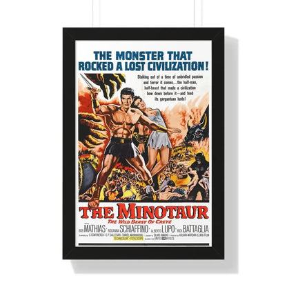 THE MINOTAUR 1961 - Framed Movie Poster 16″ x 24″ Black - The Sticker Space