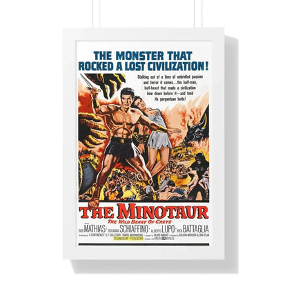 THE MINOTAUR 1961 - Framed Movie Poster 16″ x 24″ White - The Sticker Space