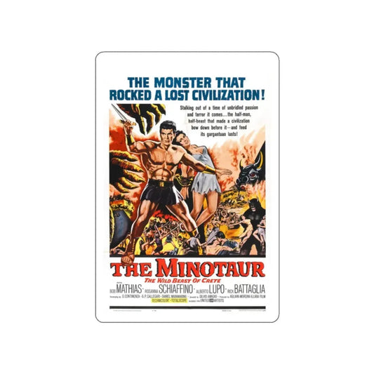 THE MINOTAUR 1961 Movie Poster STICKER Vinyl Die-Cut Decal 2 Inch - The Sticker Space